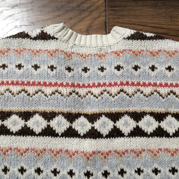 American Eagle Fair Isle knit cardigan sweater size XXS - Picture 14 of 16